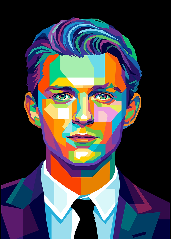 Tom Holland Pop Art Portrait