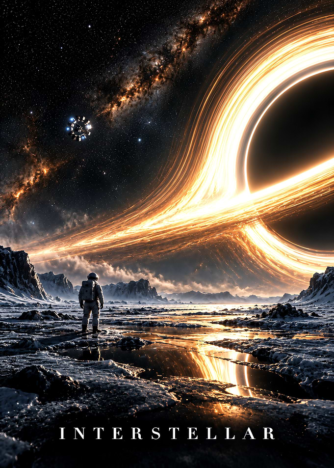 Interstellar Movie Poster Black Hole