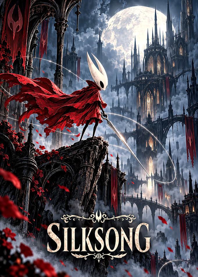 Hollow Knight Silksong Fantasy Poster