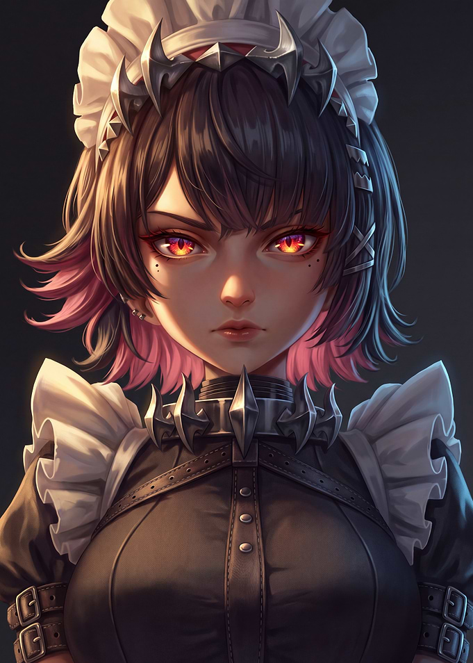 Gothic Maid Portrait