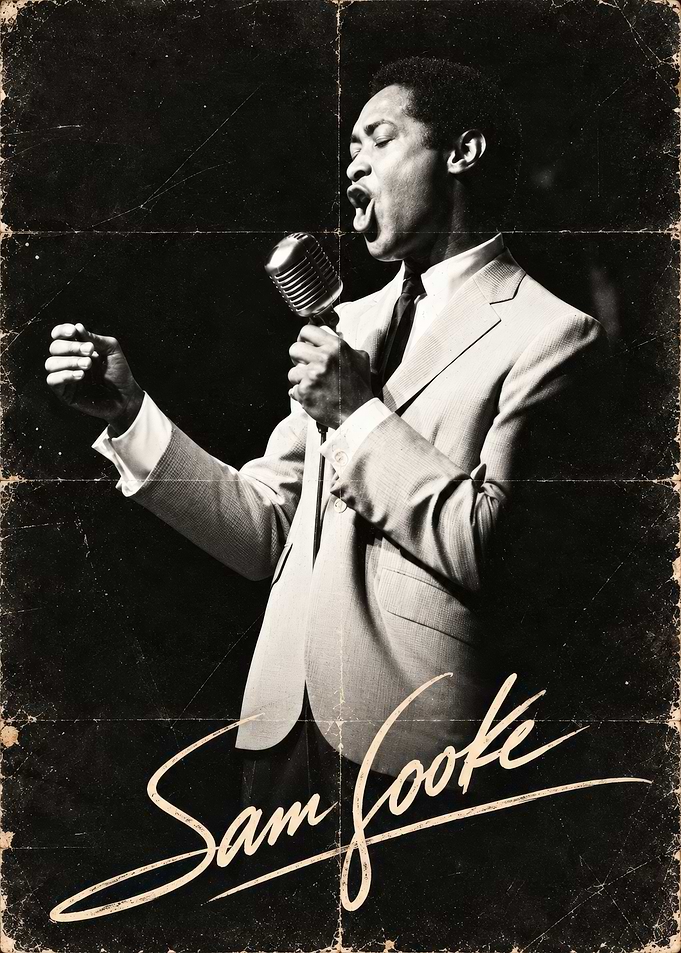 Sam Cooke Vintage Style Portrait