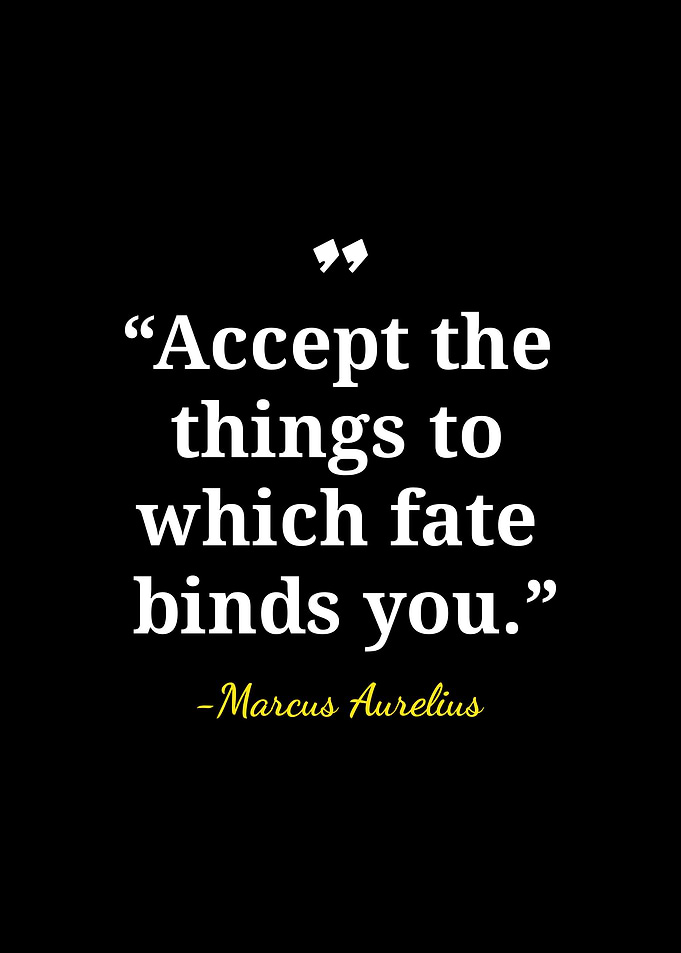 Marcus Aurelius Stoic Quote Poster