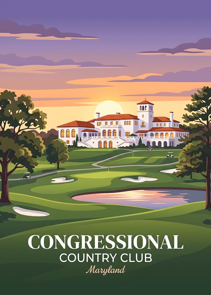 Congressional Country Club Maryland Poster