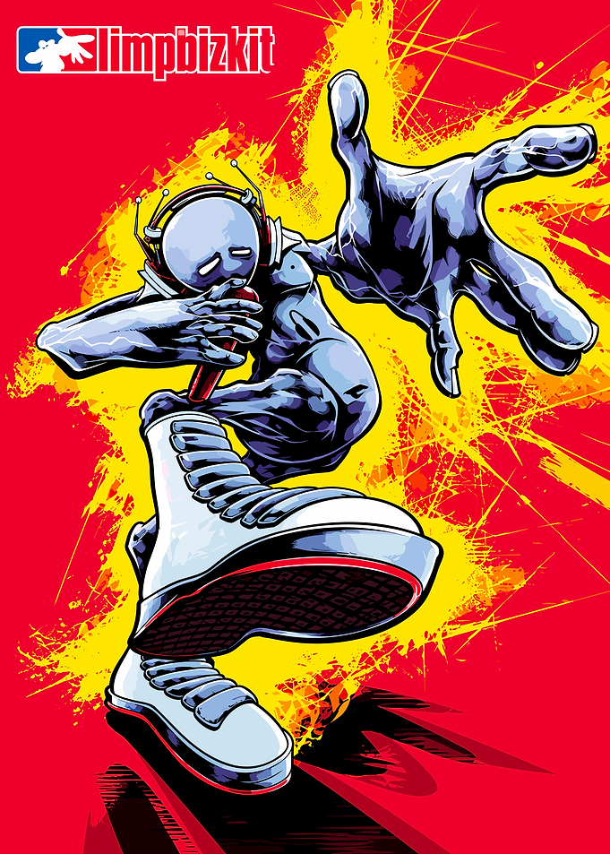 Limp Bizkit Mascot Graphic Poster