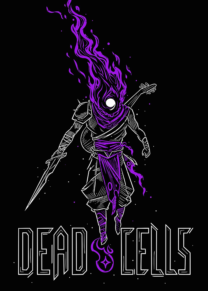Dead Cells Beheaded Warrior Illustration