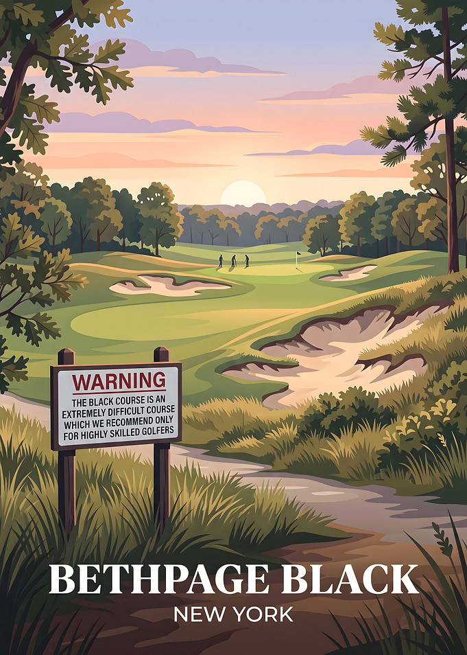 Bethpage Black Golf Course Poster