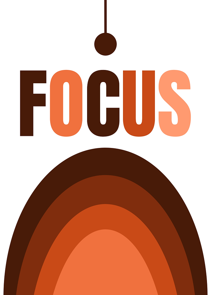 Minimalist Focus Typography Wall Art