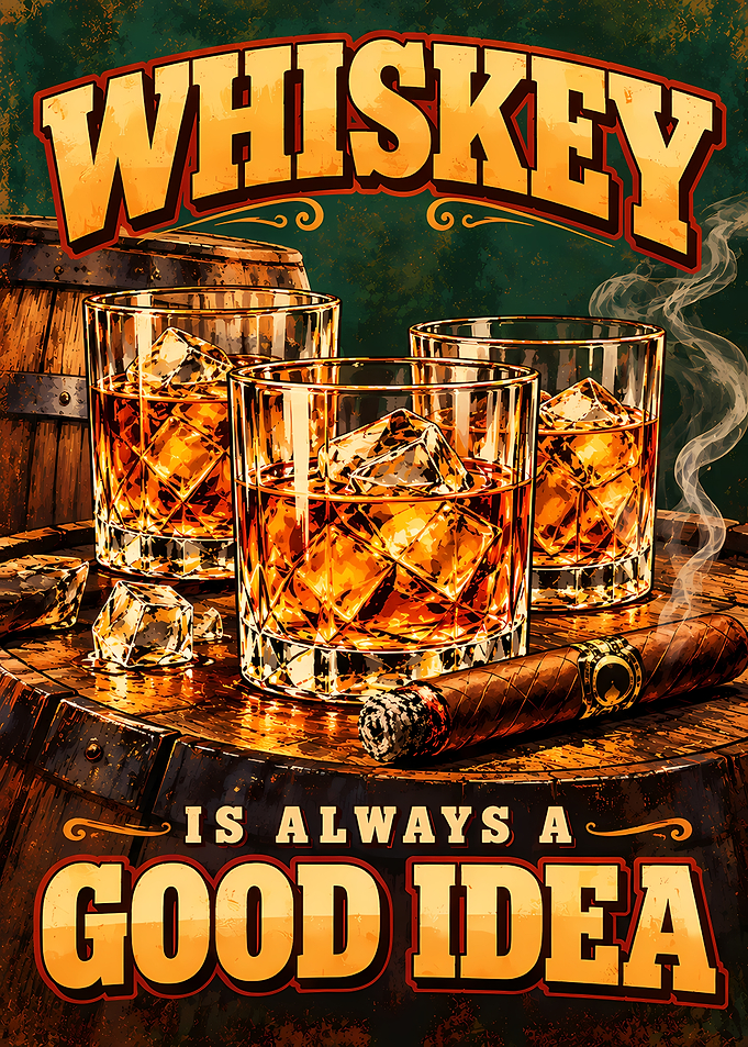 Whiskey Is Always A Good Idea Poster