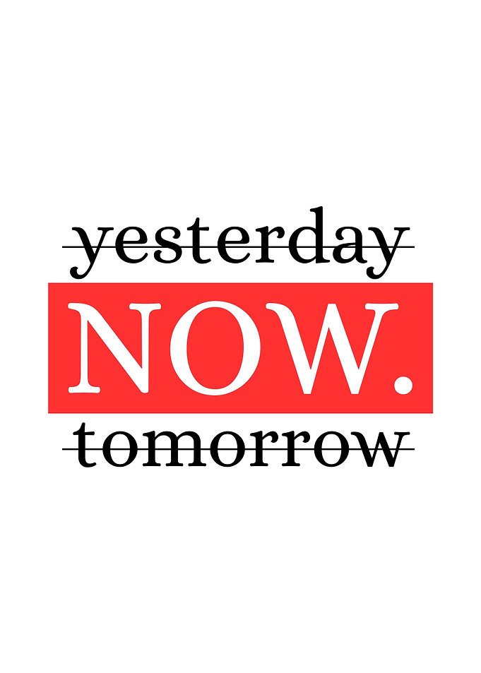 Inspirational Now Typography Poster