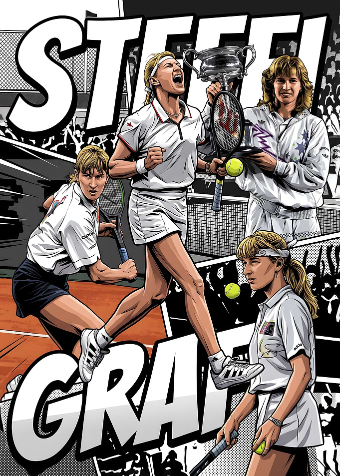 Steffi Graf Tennis Tribute Poster