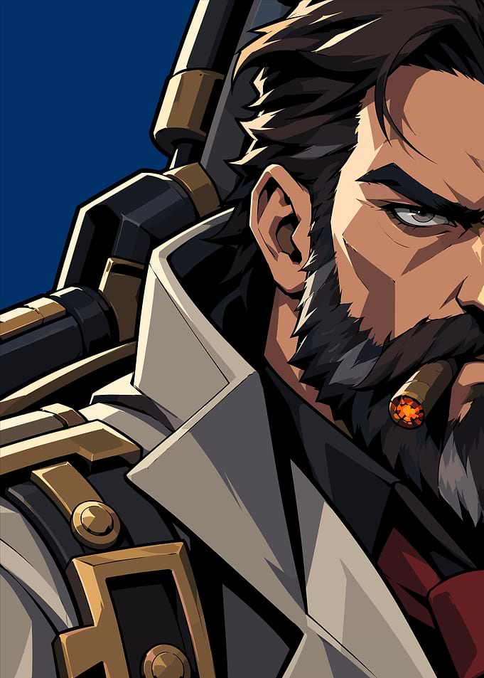 Gritty Bearded Soldier Portrait