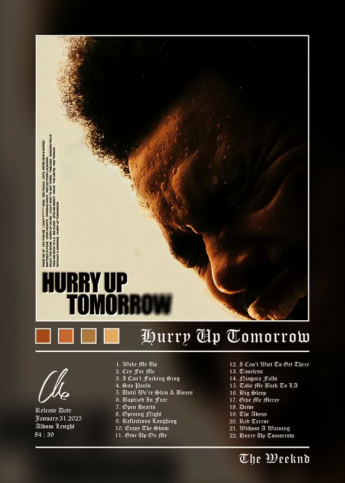 The Weeknd Hurry Up Tomorrow Poster