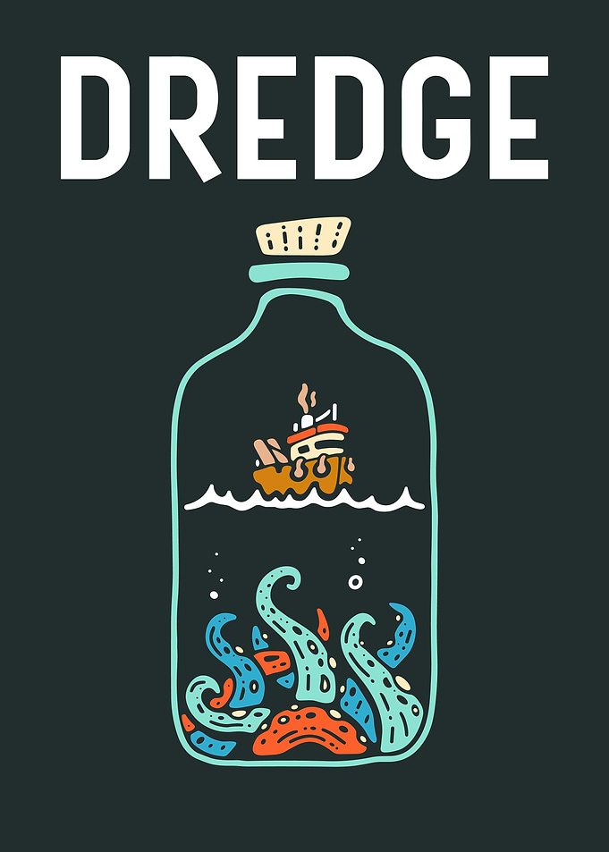 Dredge Game Bottle Illustration