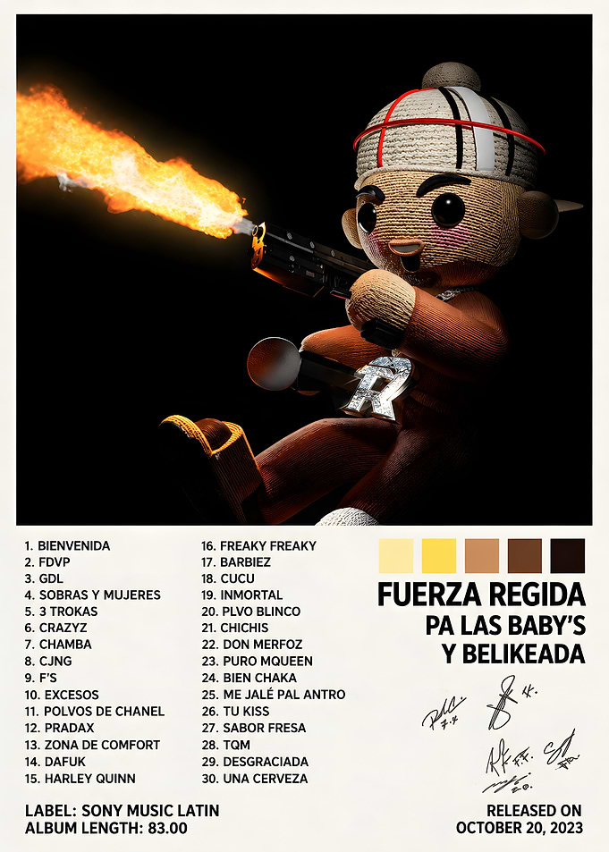 Fuerza Regida Album Cover Poster