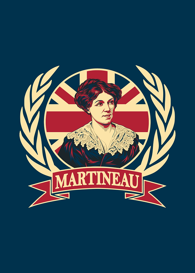 Harriet Martineau Laurel Wreath Portrait