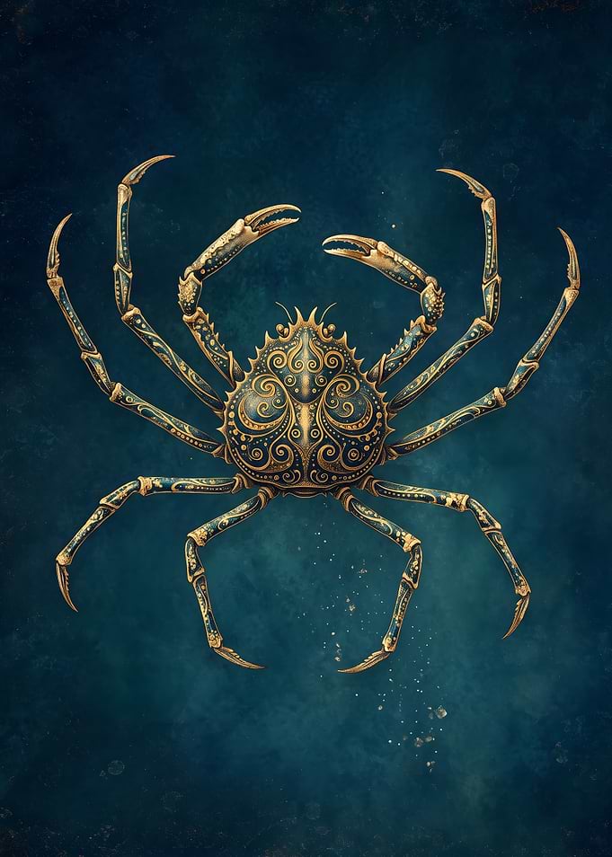 Japanese Spider Crab Illustration