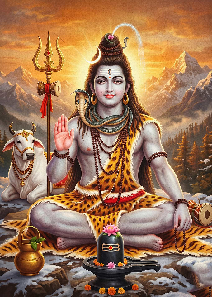 Shiva Hindu God Deity Spiritual Art