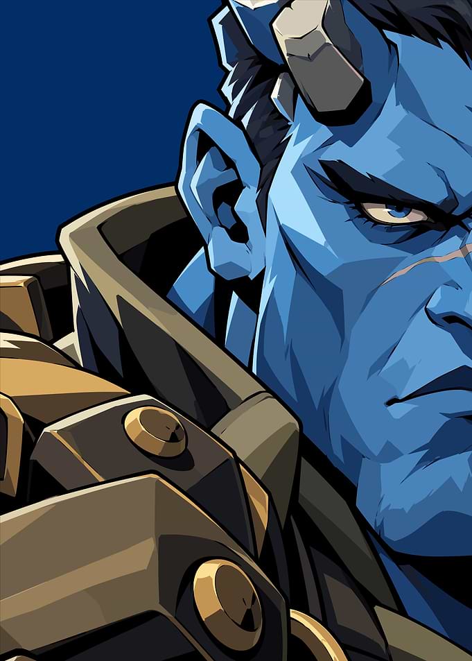 Blue Oni Warrior Portrait