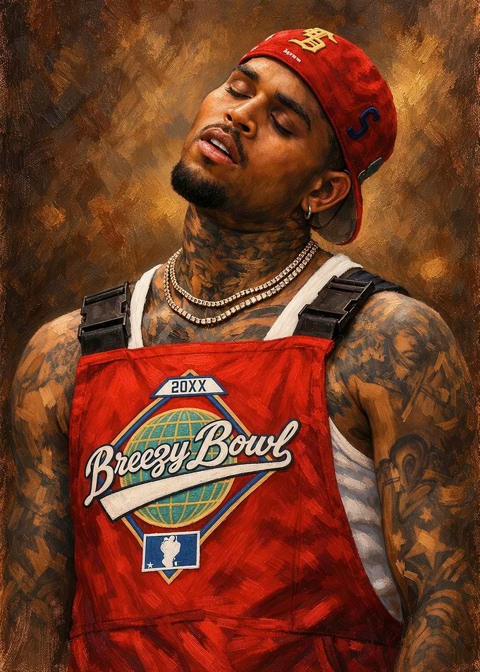 Chris Brown Breezy Bowl Portrait
