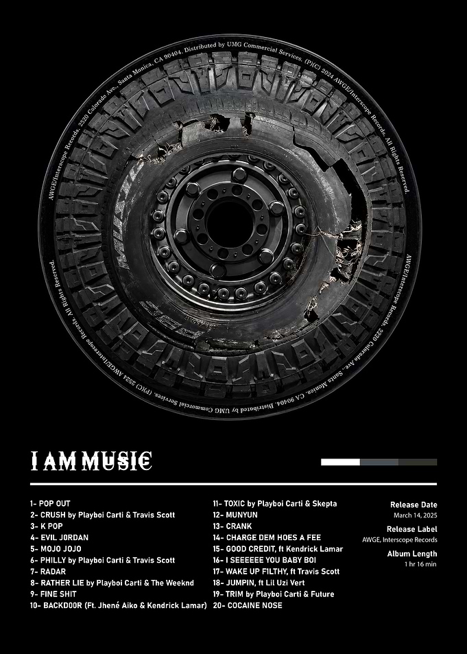 Playboi Carti I AM MUSIC Album Cover