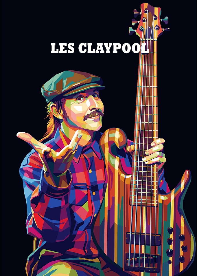 Les Claypool Pop Art Portrait