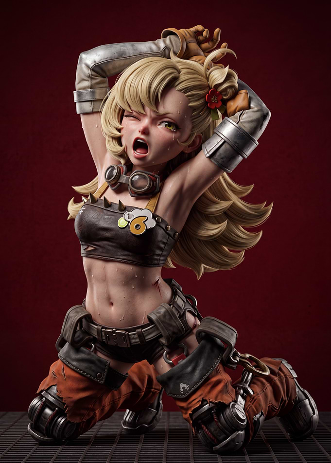 Anime Style Post-Apocalyptic Warrior Figurine