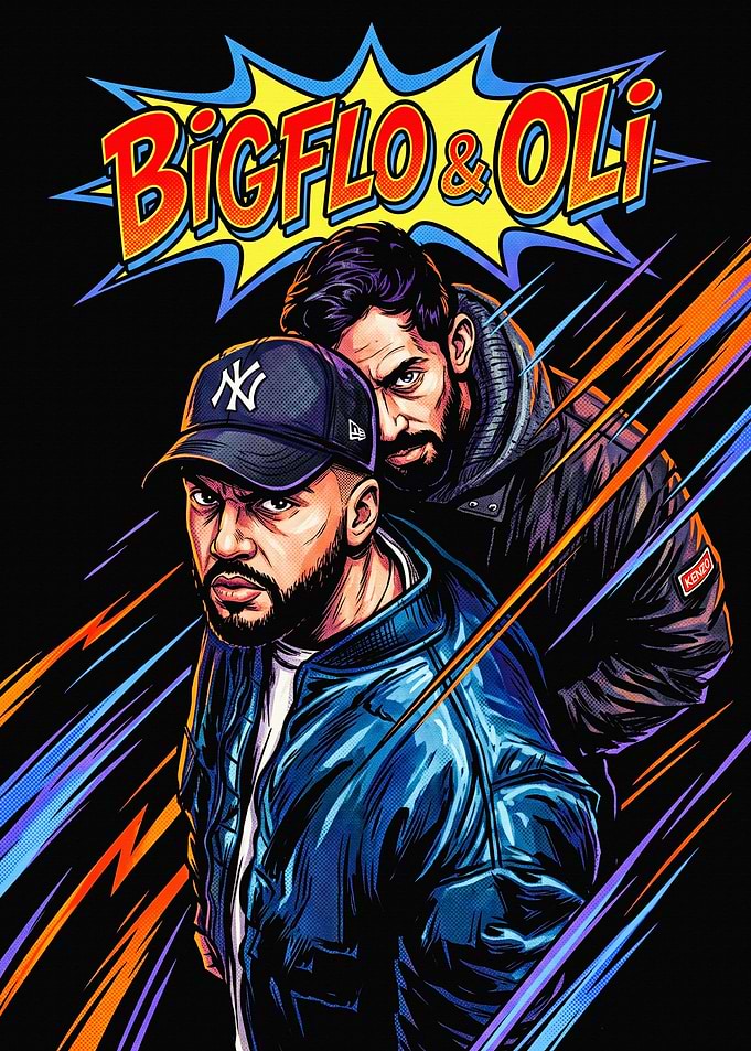 Bigflo and Oli Comic Style Portrait