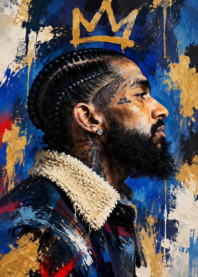 Nipsey Hussle Portrait Art