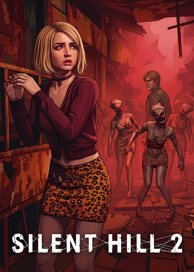 Silent Hill 2 Horror Game Poster