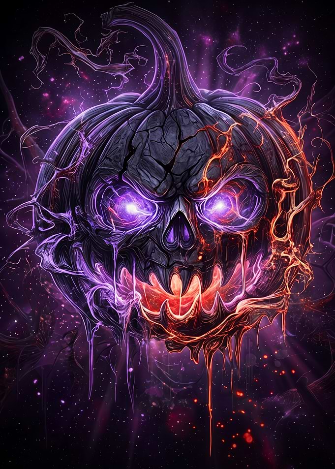 Ethereal Glowing Halloween Pumpkin