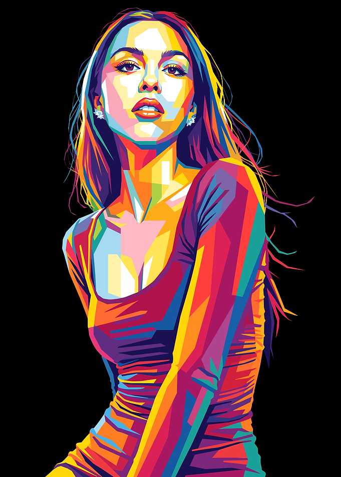 Olivia Rodrigo Pop Art Portrait
