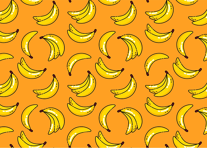 Seamless Banana Pattern Background