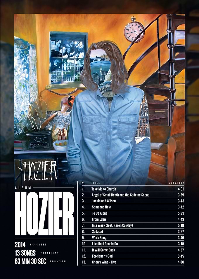 Hozier Album Tracklist Poster