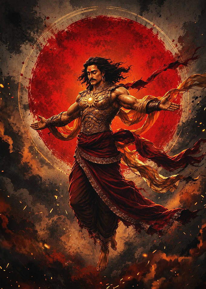 Karna Sun God Mythological Art