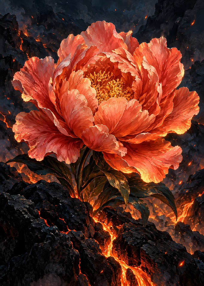 Ember Peony | Peonía entre brasas