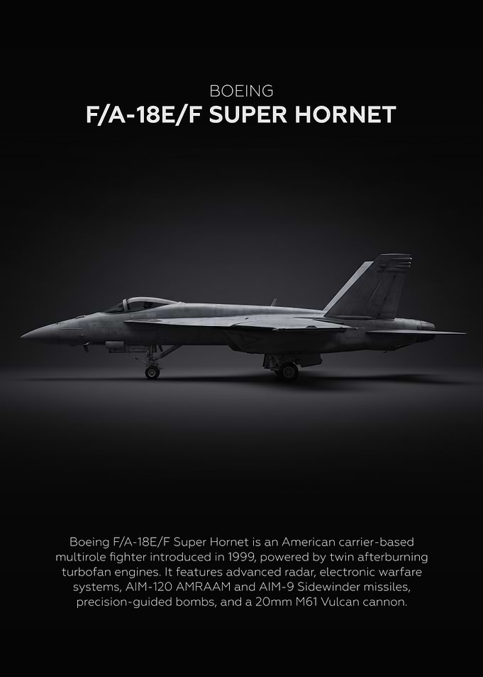 Side Profile Boeing F/A-18E/F Super Hornet