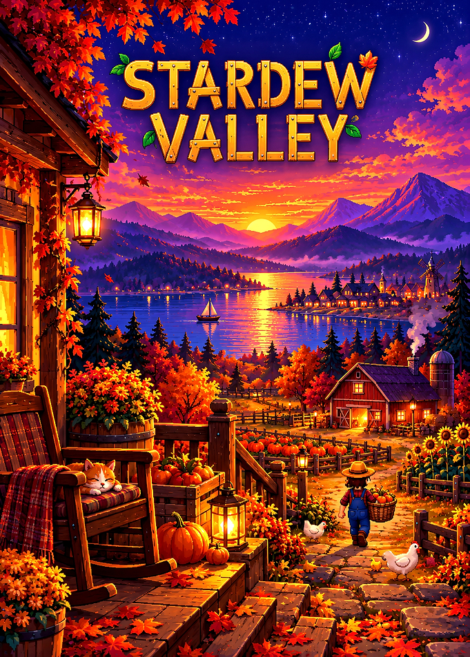 Stardew Valley Autumn Farm Scene