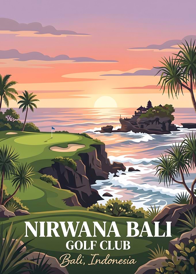 Nirwana Bali Golf Club Travel Poster