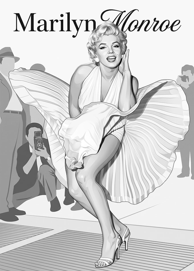 Marilyn Monroe Iconic Subway Scene