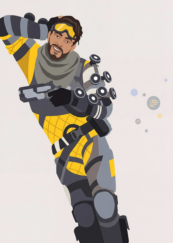 Mirage from Apex Legends Digital Art