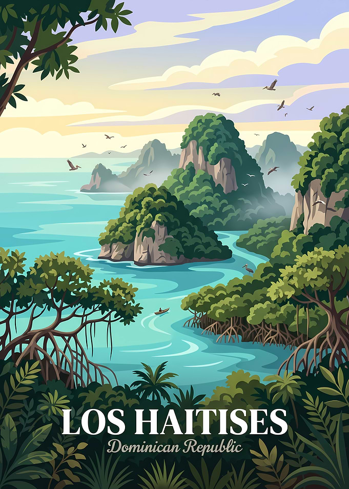 Los Haitises National Park Travel Poster