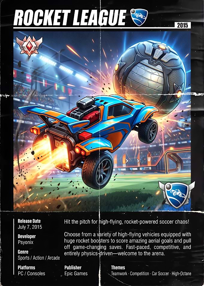 Rocket League Game Poster