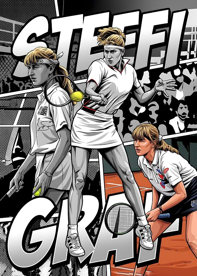 Steffi Graf Tennis Legend Poster