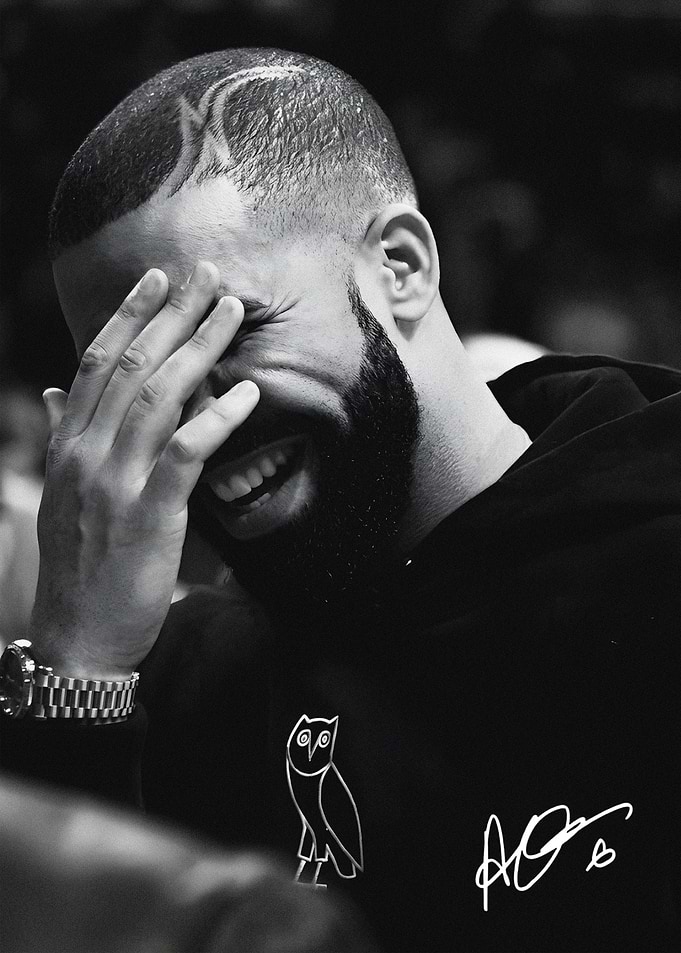 Drake rap retro art