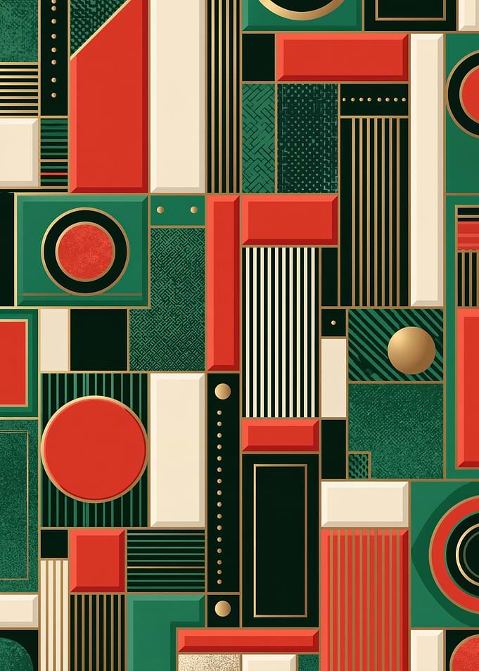 Geometric Art Deco Pattern