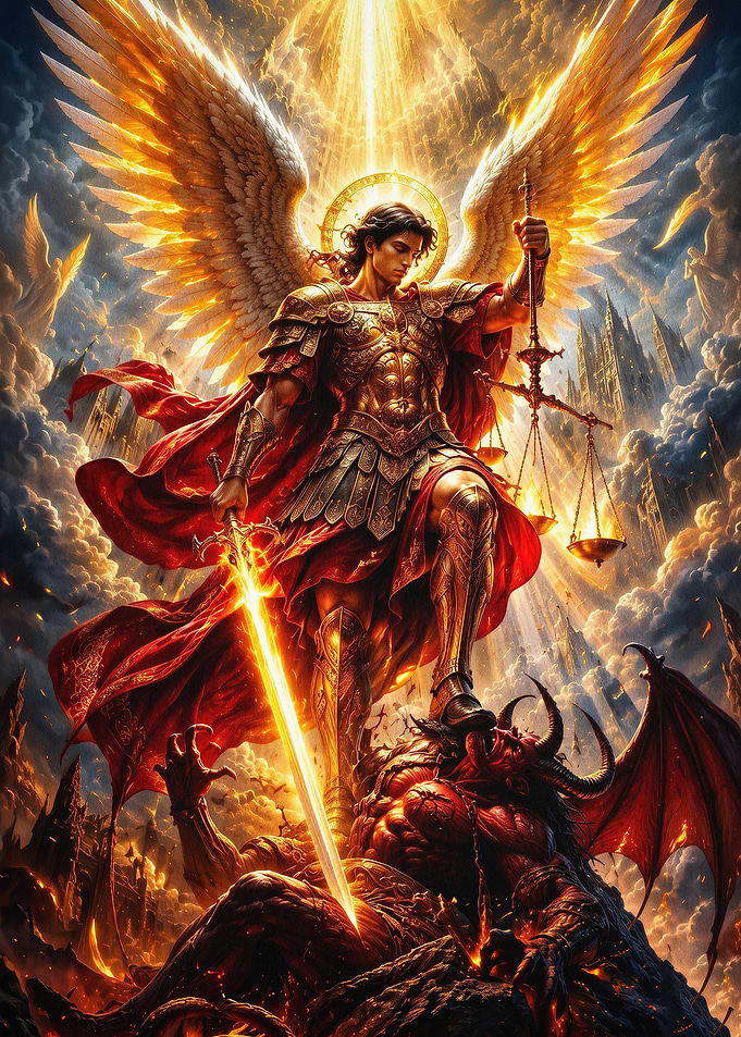 Archangel Michael Epic Fantasy Art