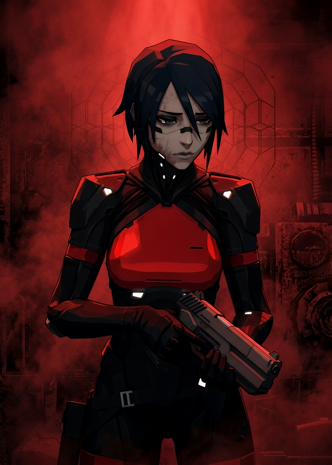 Elster from Signalis in Red Haze