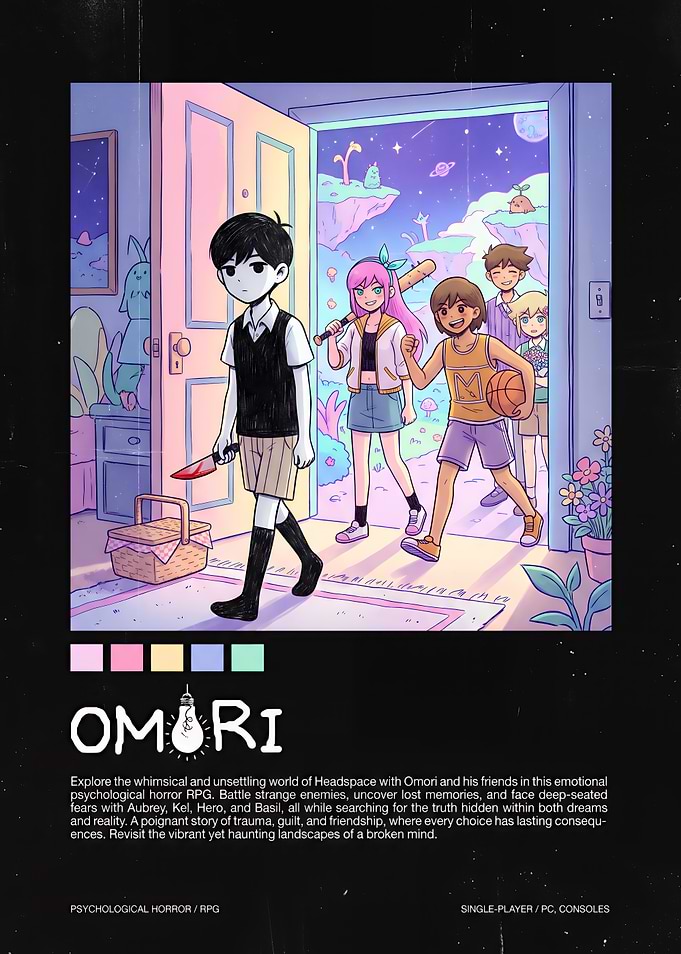 Omori Game Poster Art