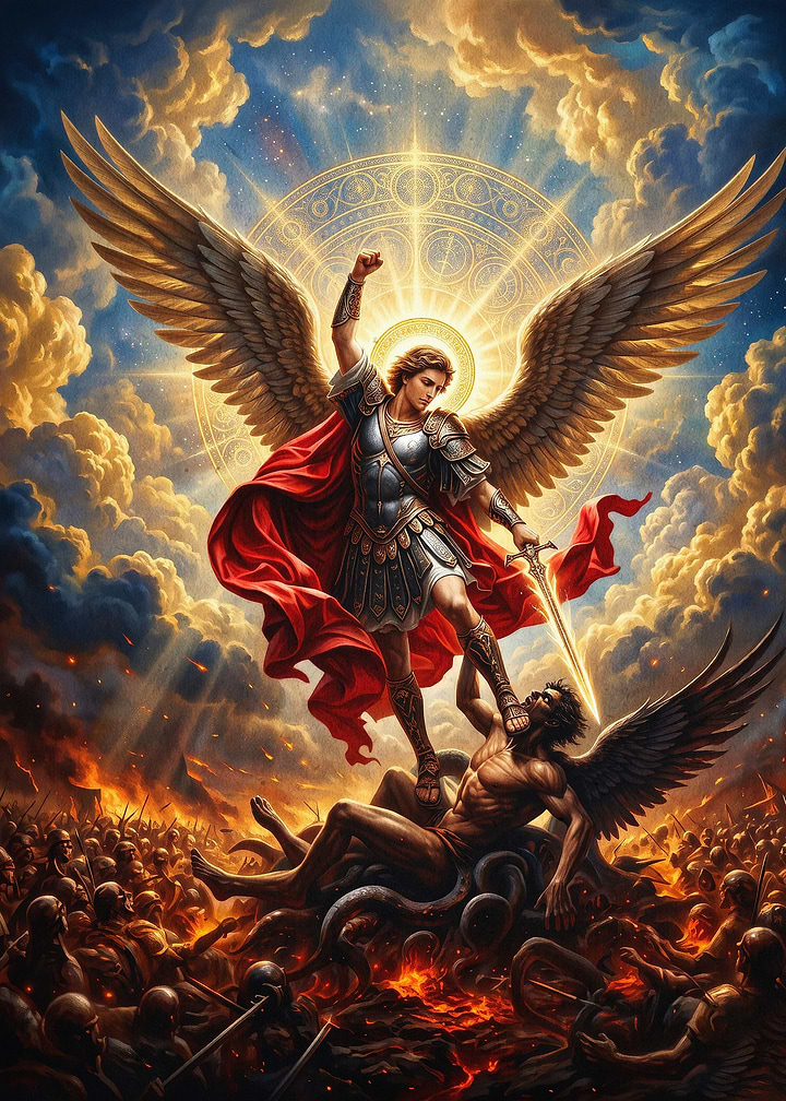 Archangel Michael Epic Battle Art