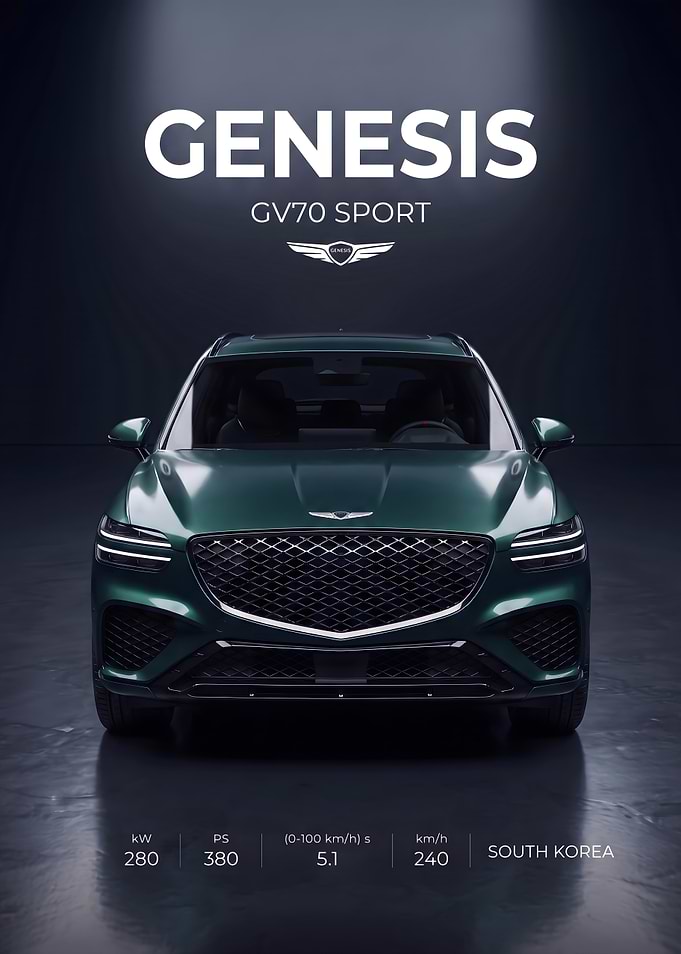 Genesis GV70 Sport Promotional Poster